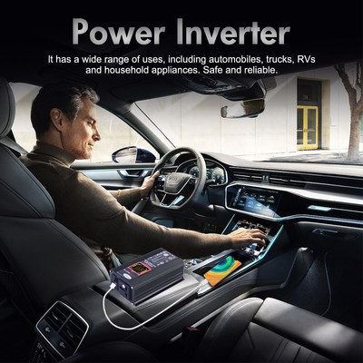 6000W Power Inverter DC 12V to AC 110V /120V Car Sine Wave Converter Dual USB