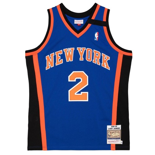 

АУТЕНТИЧНАЯ ДЖЕРСИ NBA MITCHELL - NESS NY KNICKS 98 ЛАРРИ ДЖОНСОН, Royal