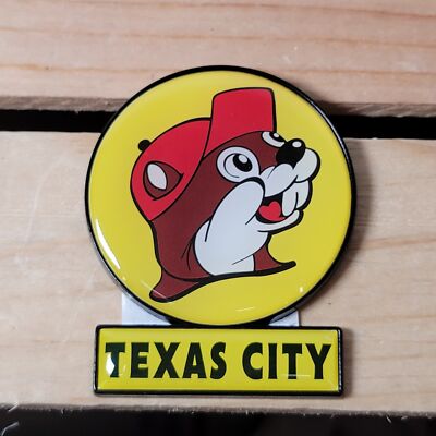 Buc-ee's Classic Beaver Magnet ''Texas City'' 2'' X 2.5'' NEW
