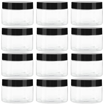 TUZAZO 1 Oz Small Plastic Container Jars with Lids and Labels BPA Free Empty ...