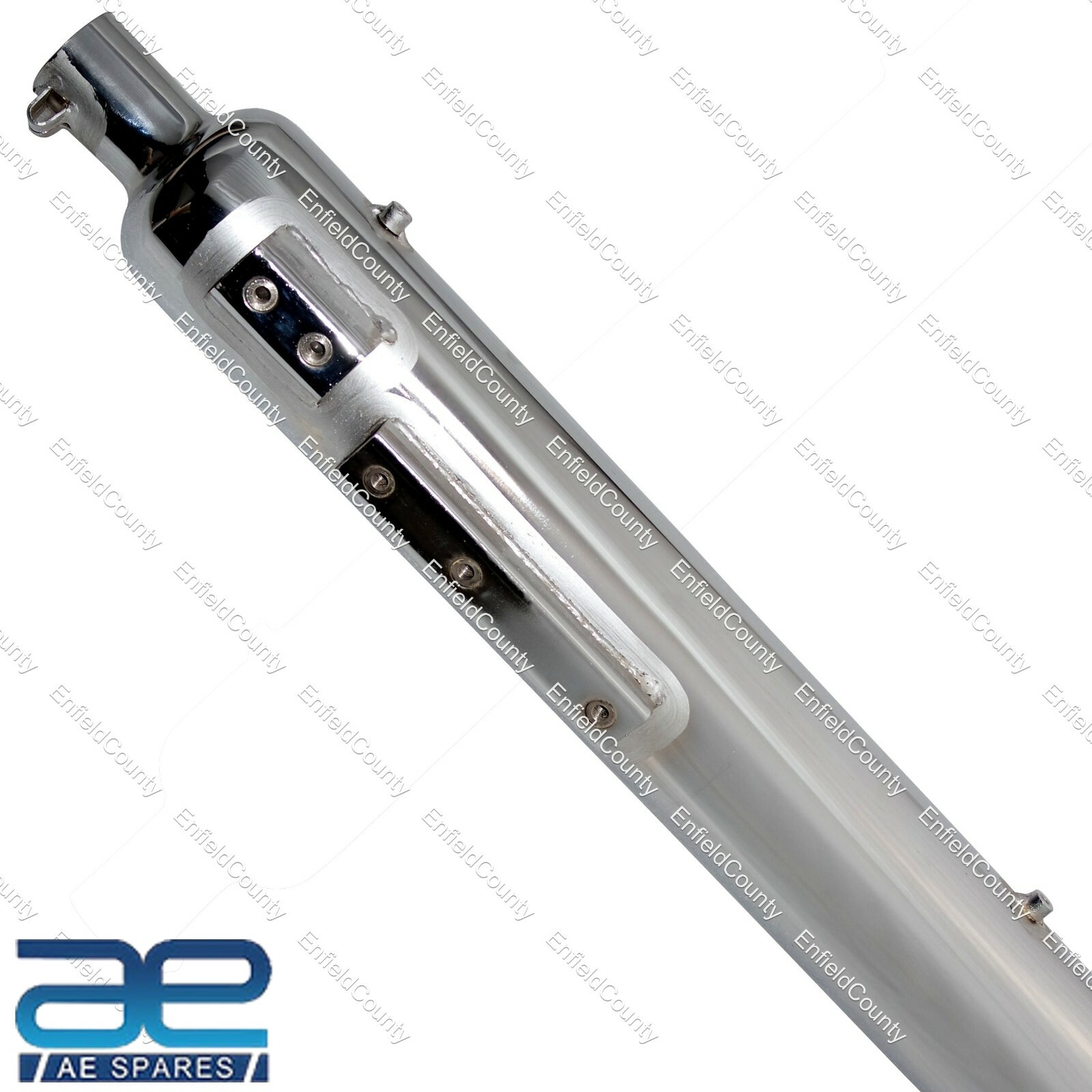 Empty Hollow Long Exhaust Silencer Steel Chrome For Royal Enfield 350 500  