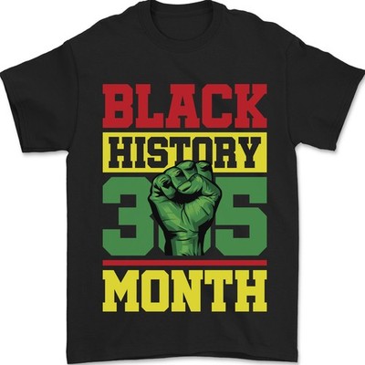 Black History Month Lives Matter Herren T-Shirt 100% Baumwolle