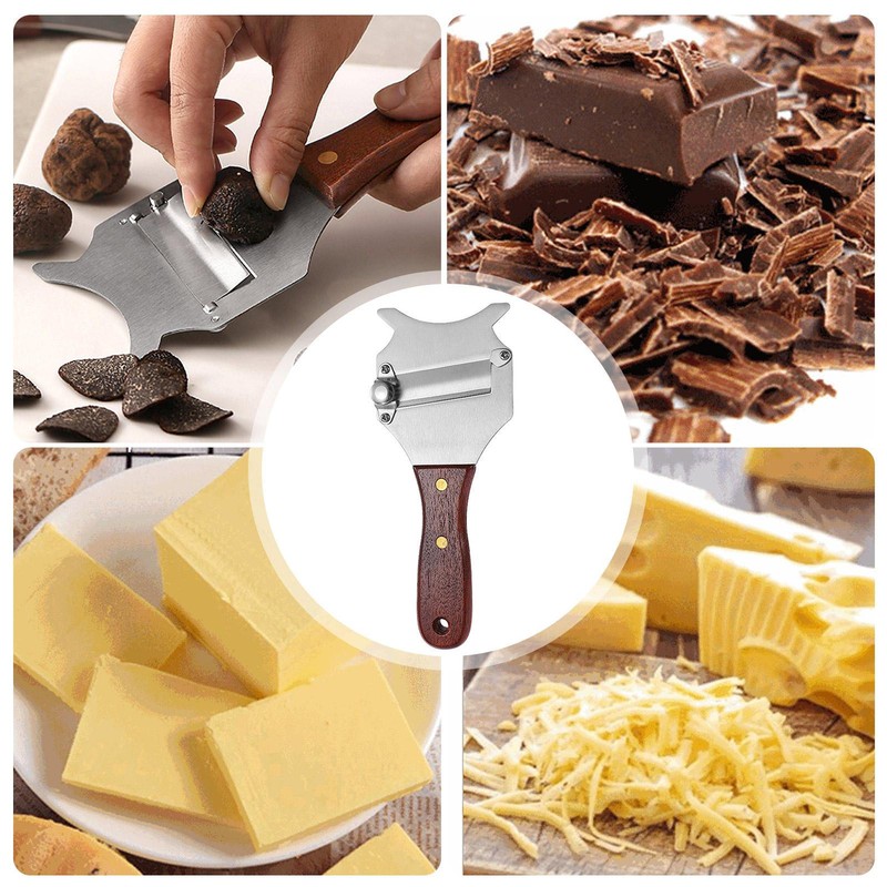 Truffle Cheese Slicer Stainless Steel Chocolate Shaver Wavy Blade Cutter