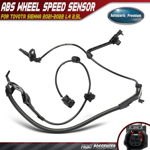 Front Passenger Right ABS Wheel Speed Sensor w/Harness for Toyota