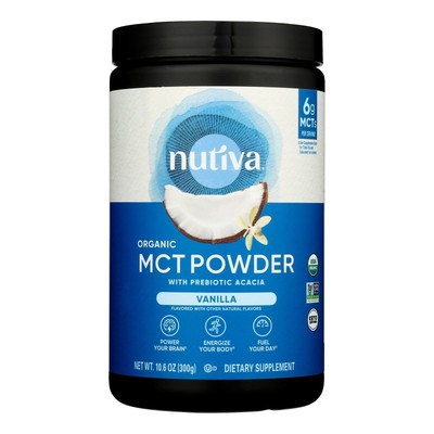 Nutiva - Powder Mct Vanilla - 1 Each - 10.6 Oz