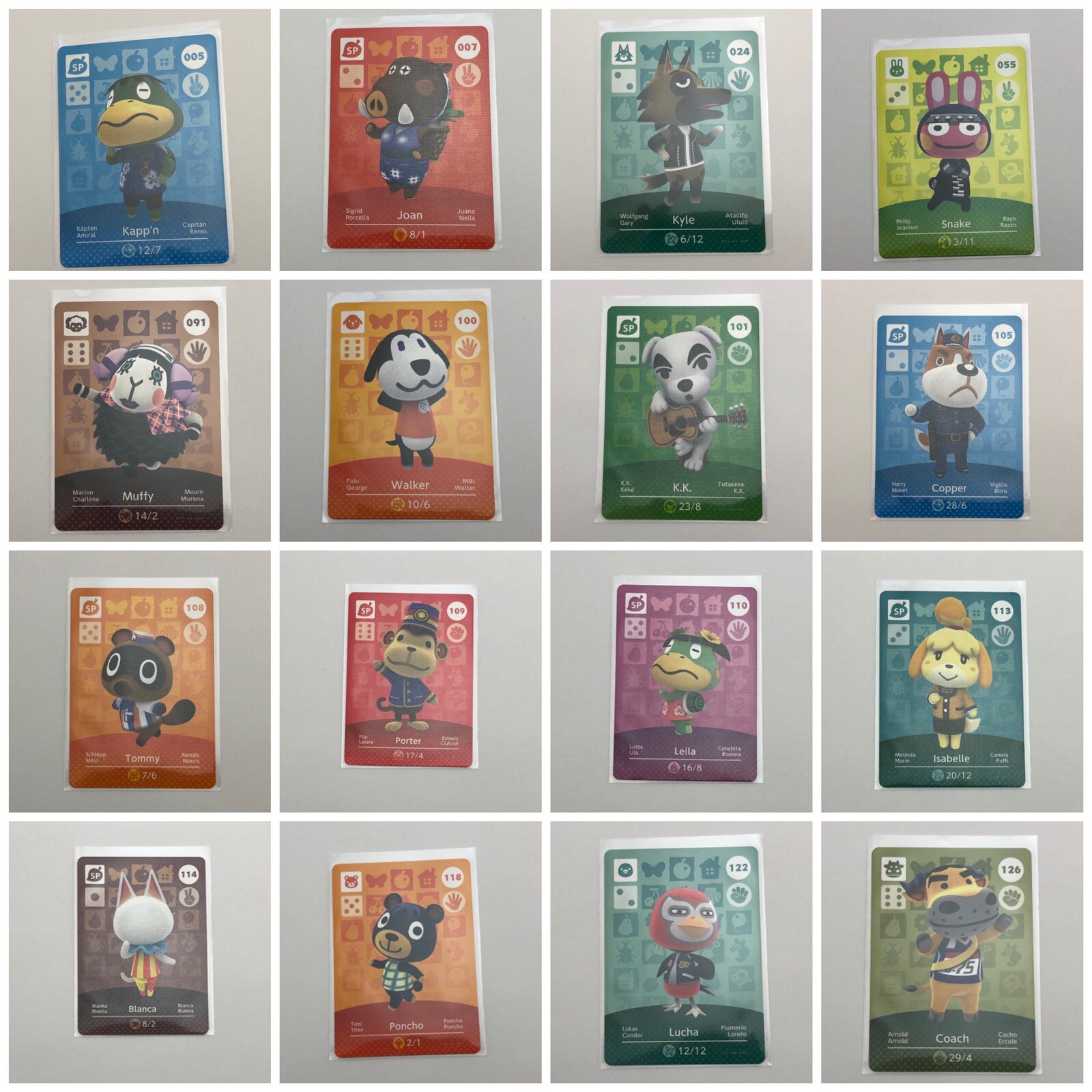 Animal Crossing Amiibo Cards SERIES 1 - 4 [EU Version] New