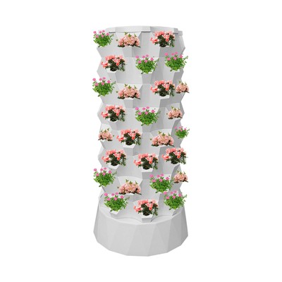 64Pots Vertical Hydroponics Tower Systems Set Hydroponic Growing Kit Garden Home