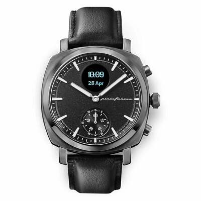 Pre-owned Pininfarina Pmh01a-04 Senso Hybrid Slate Grey Wristwatch In Black/grey