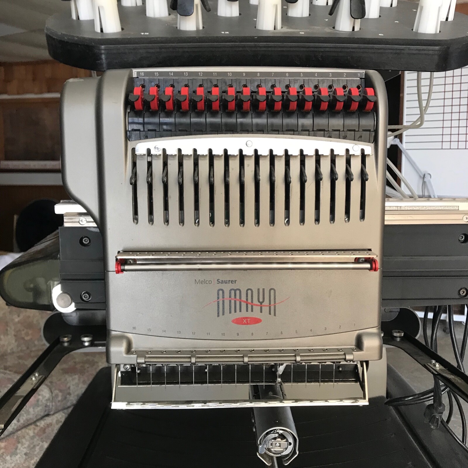 Melco Amaya XT Embroidery 16 needle Machine PLUS EXTRAS