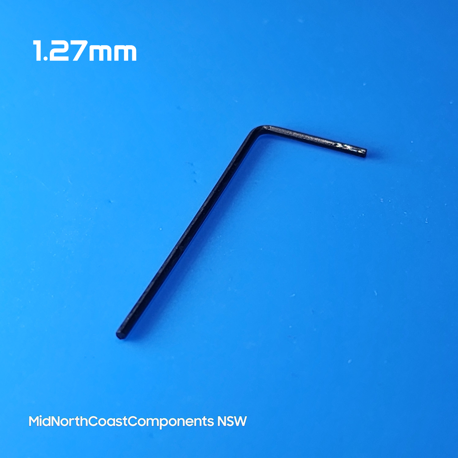 1 x 1.27mm Micro Allen Key for Metric Hex Socket Cap Head Bolts / Grub Screws
