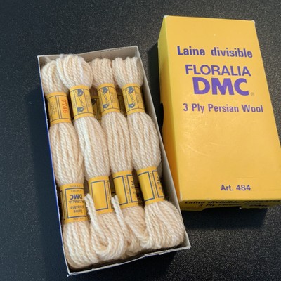 9 skiens DMC FLORALIA 3 Ply Persian Wool Yarn Laine Divisible 7746