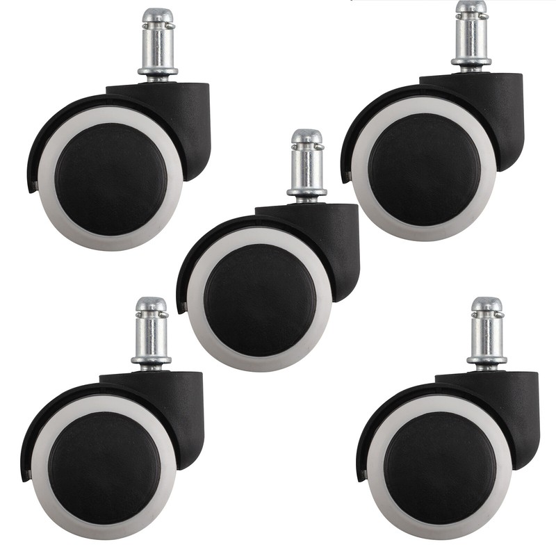 5 Stück Hartbodenrollen Stift 11mm Bürostuhlrollen Parkett Laminat