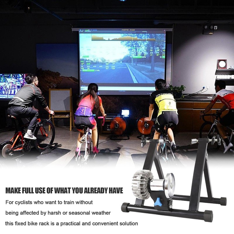 Stainless Steel Magnetic Bike Trainer Stand for Indoor stationary Exercise Black