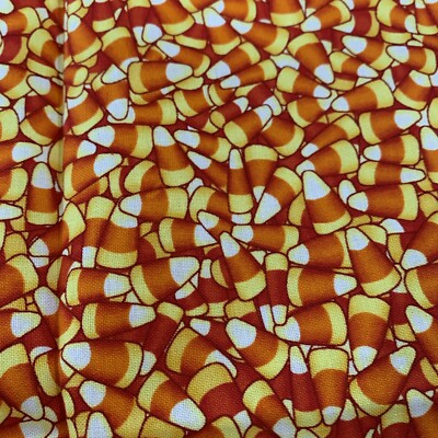 Moda Candy Corn Fall Harvest Halloween Cotton Quilting Fabric 1/2 Yd READ Strole