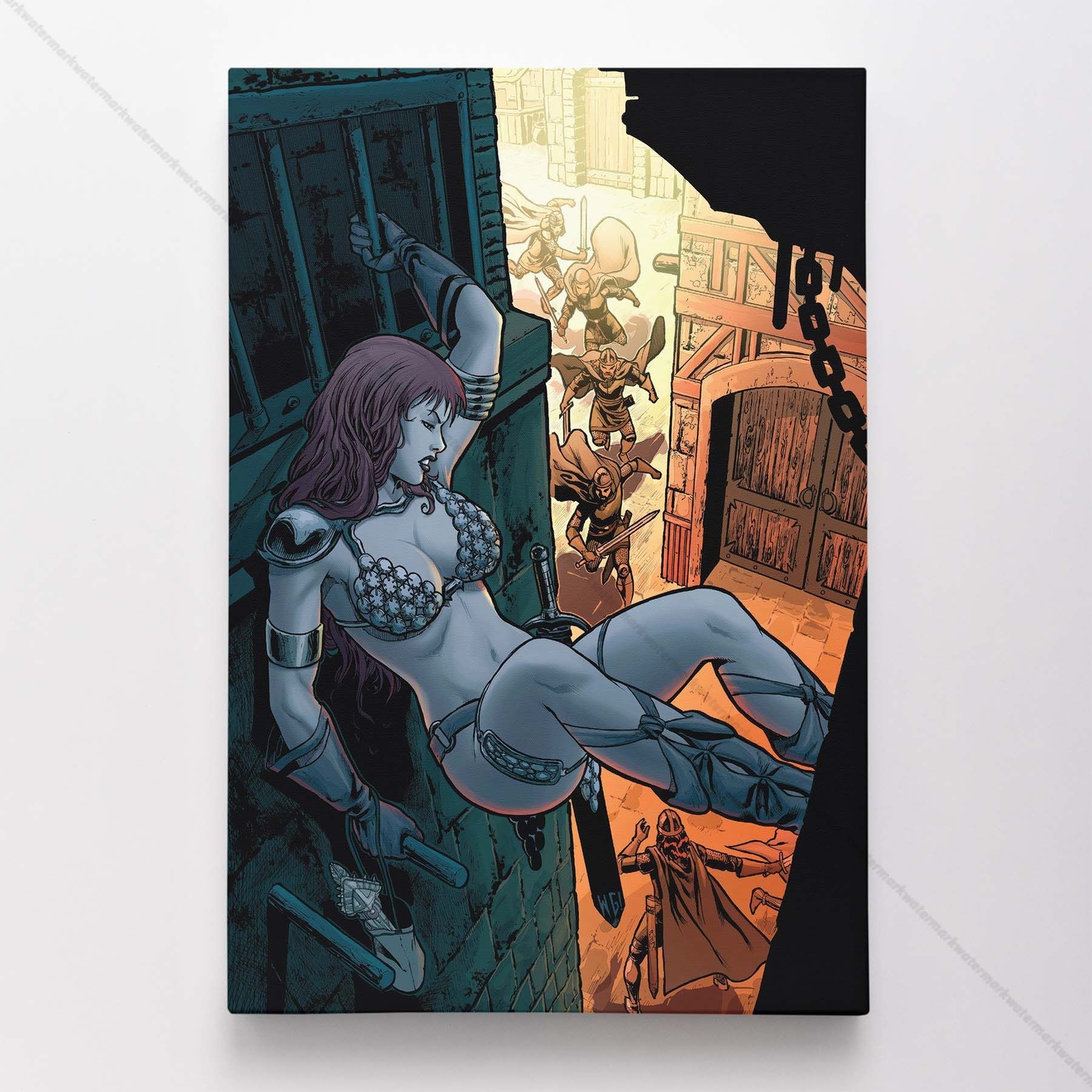 Red Sonja Poster Canvas Comic Book Art Print #1056