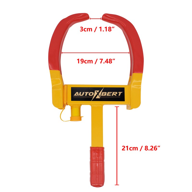 2X  Wheel Clamp HEAVY-DUTY Universal Tire Lock Car Motorcycle Truck Trailer Boat