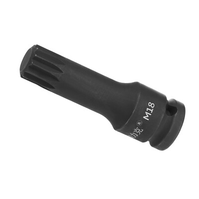 Impact Triple Square Spline Bit Socket M18 Bit 1/2'' Drive Screwdriver Adapter