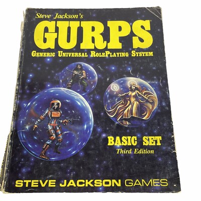 Steve Jackson's GURPS Role Playing Basic Set 3rd Edition 1989 paperback