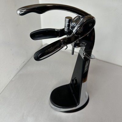 Brookstone Connoisseurs Black Countertop Wine Opener Corkscrew
