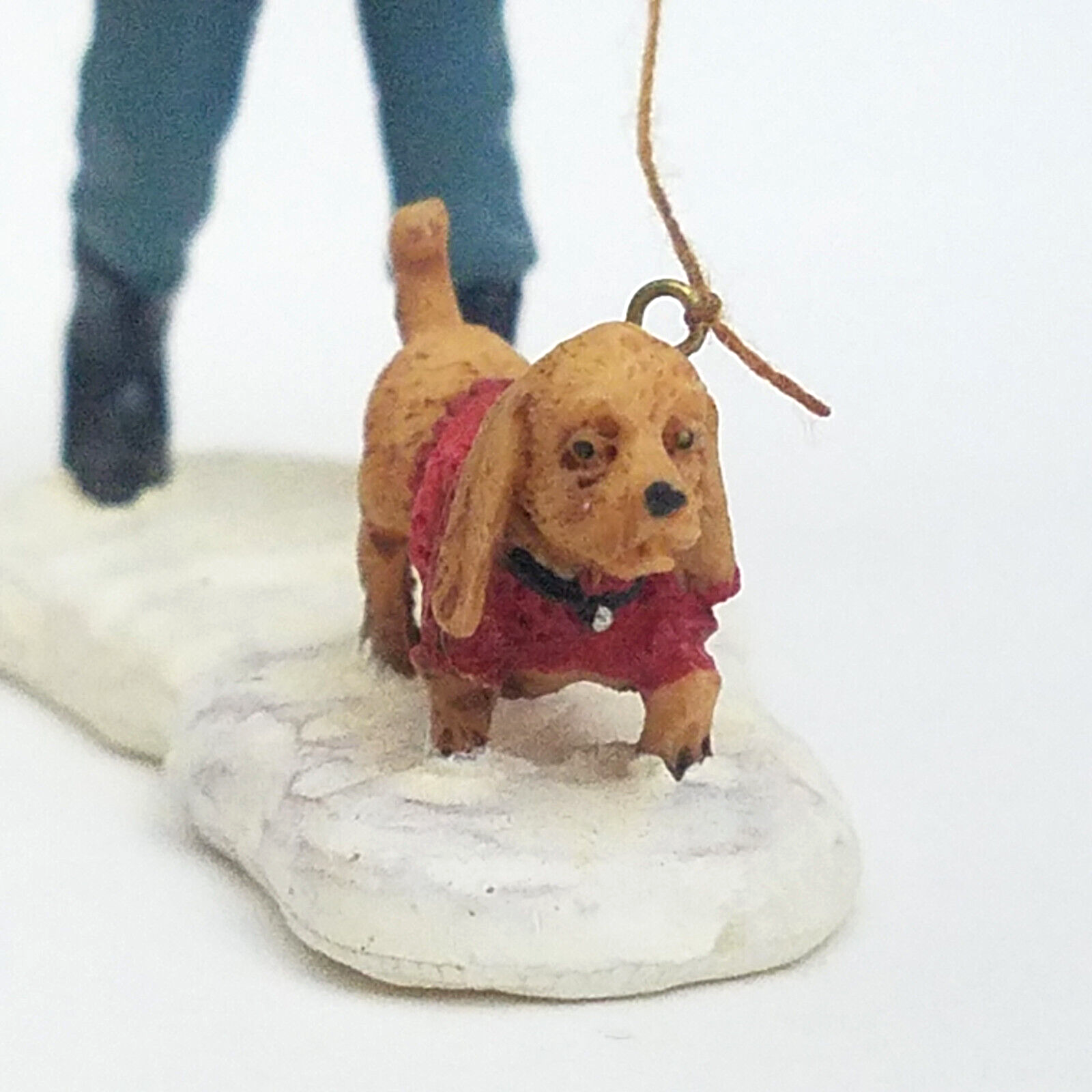 Lemax 2002 Strolling With Pooch General Products #22568 Cute Dog Woman Park Walk