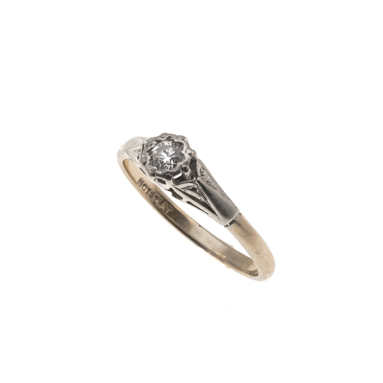 Everlasting - Art Deco 18K Platinum Solitaire Ring