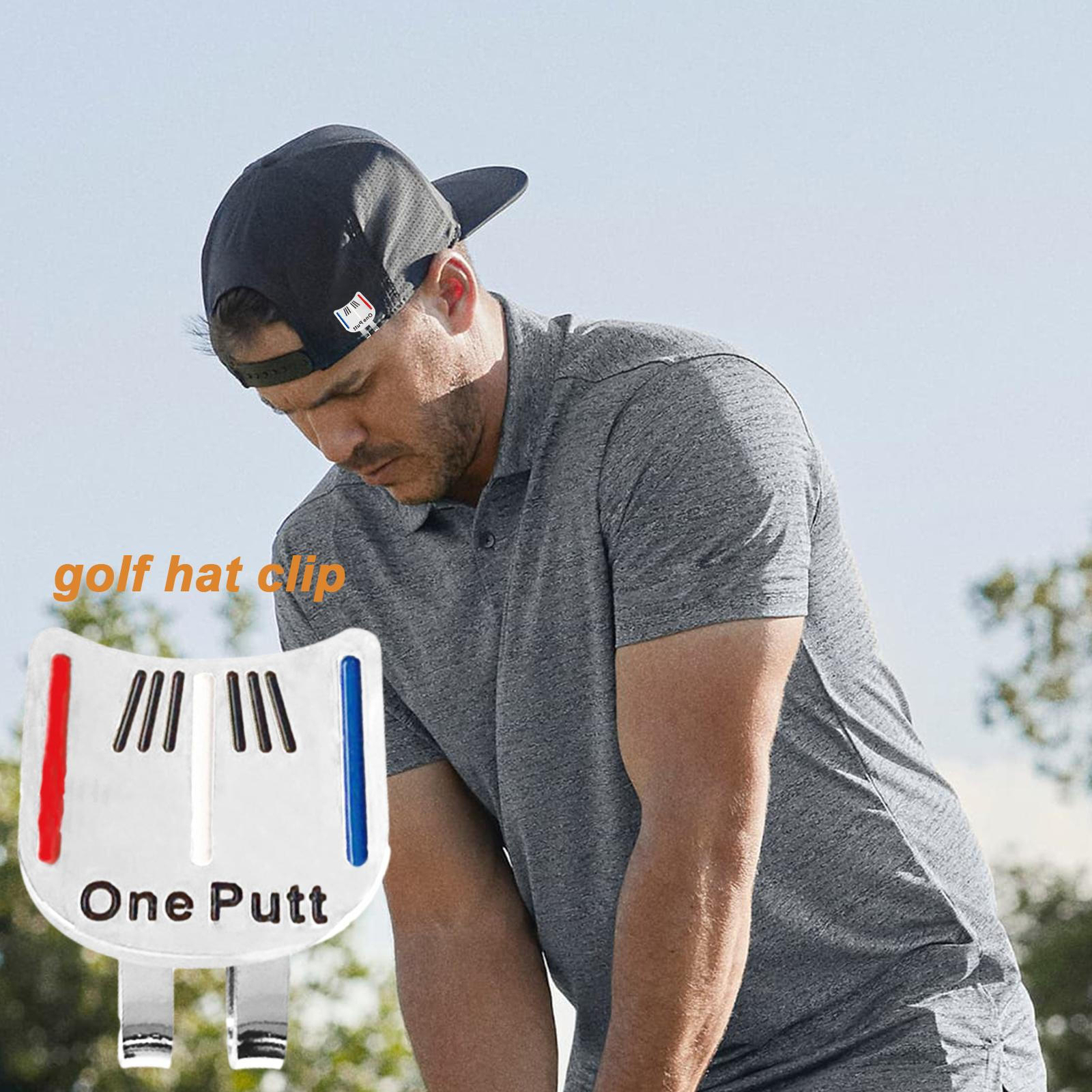 Golf Putting Alignment Aiming Tool Ball Marker Clip Magnetic Hat