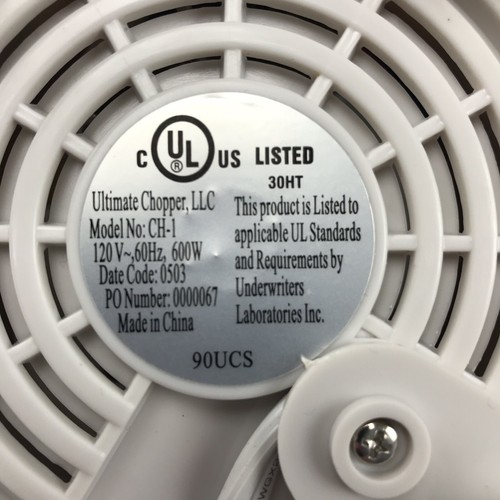 Ultimate Chopper CH-1 Food Processor Chopping Blade Replacement Part