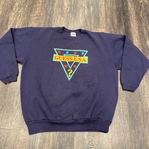 90s USA製 GUESS スウェット vintage Vintage 90s Guess Jeans Sweatshirt - Black, Oversized