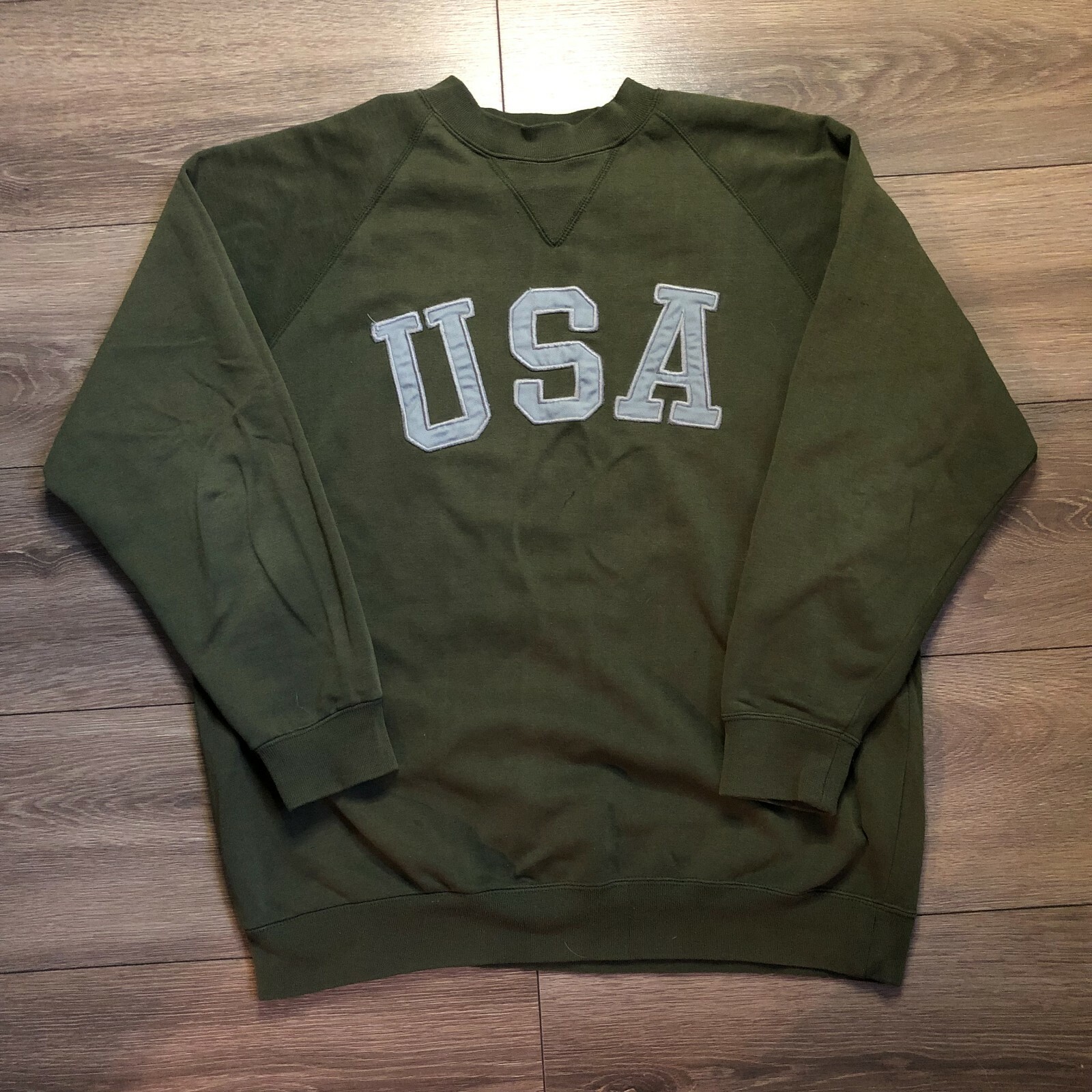USA Vintage 90s broadcast Jeanswear Embroidered Sweatshirt USA Vintage 90s broadcast Jeanswear Embroidered Sweatshirt