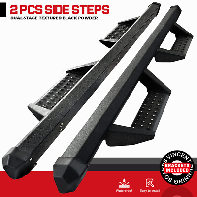 Fit 09-18 Dodge Ram 1500 Quad Cab 3'' Pickup Running Board Nerf Bar Drop Bar BCKA