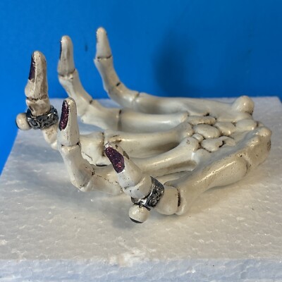 YANKEE CANDLE SKELETON  HAND PHANTASMAGORIA Jar CANDLE HOLDER Halloween (L#2)