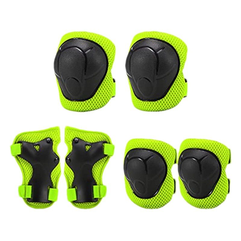 6PCS Kids Cycling Roller Bike Skate Skating KNEE ELBOW WRIST Safety Gear Pads