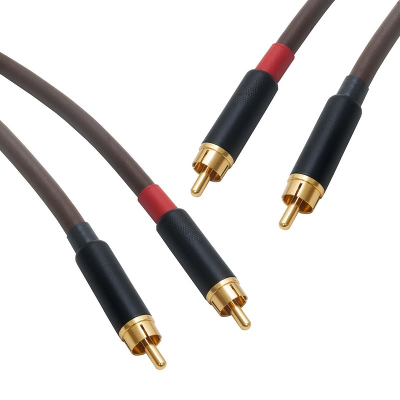 Belden 8402 Vintage Hifi Audiophile Rca Interconnects, Premium Stereo Pair Leads