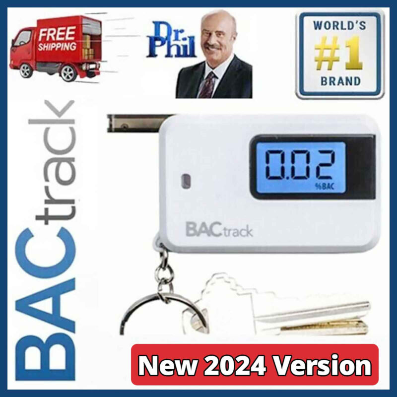 Breathalyzer. Alcohol Tester - BACtrack Go Keychain. MICROCHECK® SEMI-CONDUCTOR