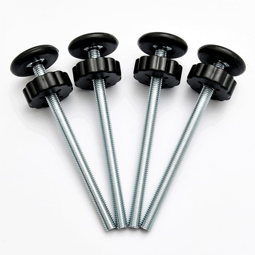 4 PCS Baby Gate Replacement Parts, 8MM Spindle Rods, M8, Black