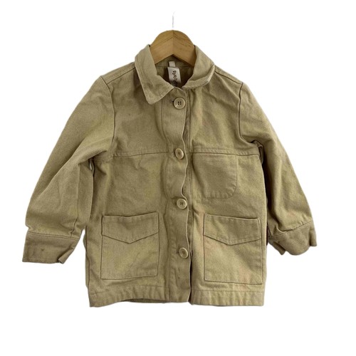 Goumi x New Darlings Beige Canvas Utility Chore Coat Kids