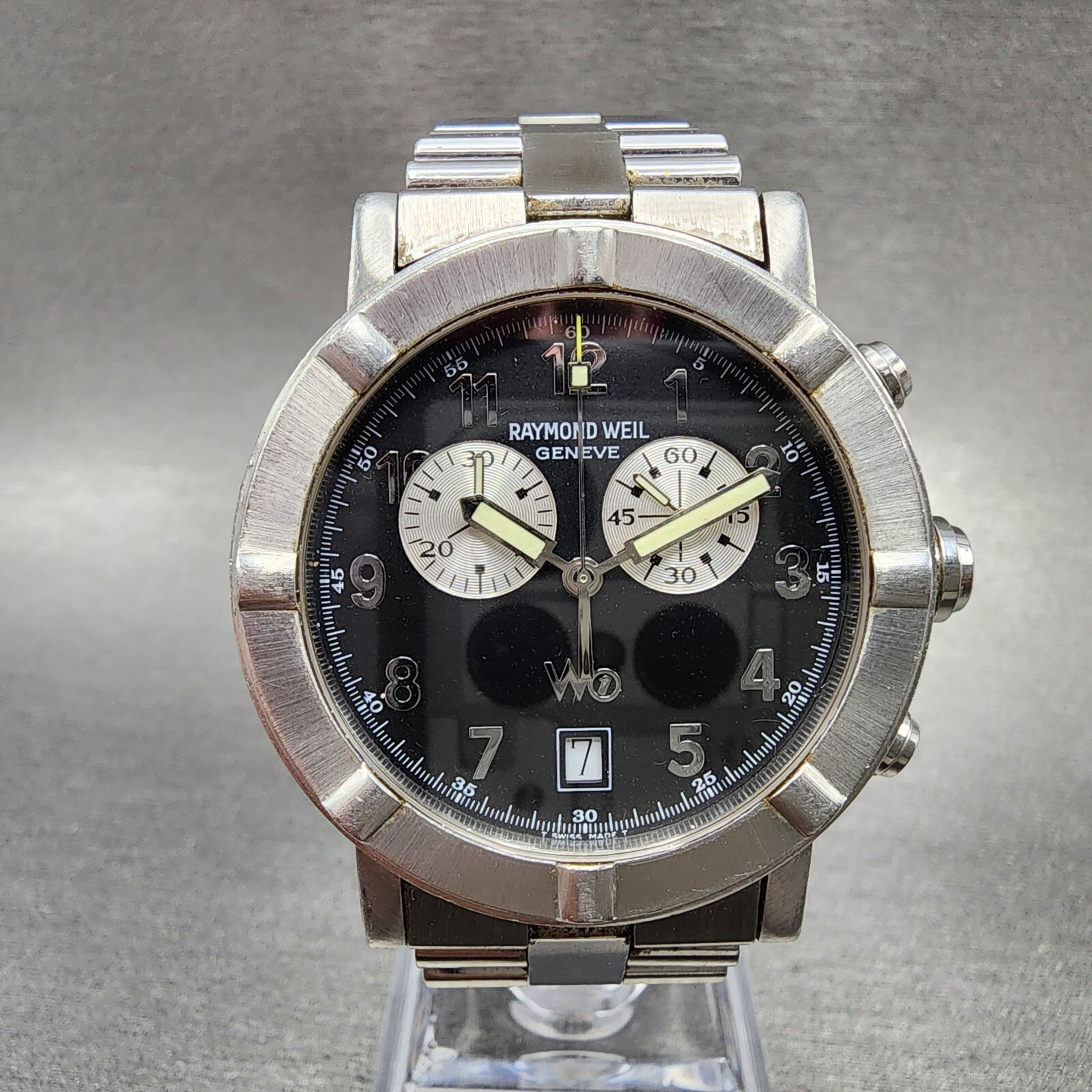 【高級】RAYMOND WEIL W1 Raymond Weil W1 6000 Stainless Steel Sports Watch Unisex