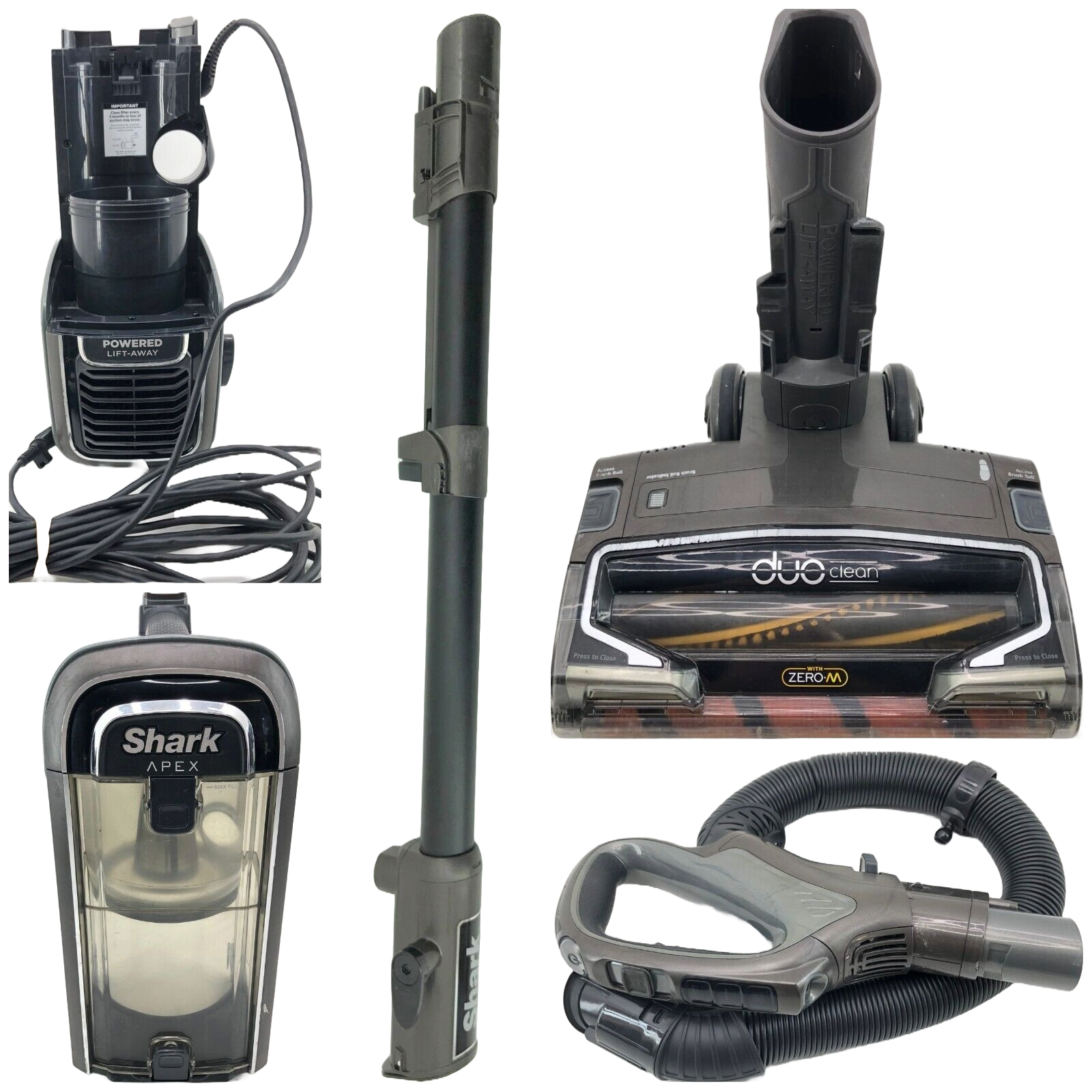 Shark AZ1002 APEX DuoClean Vacuum ESPRESSO Pre Owned Replacement Parts