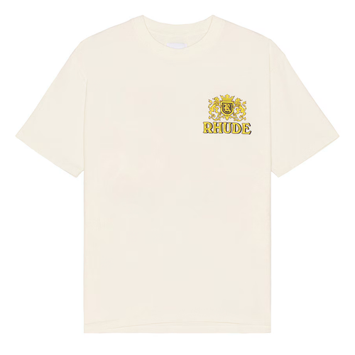 Pre-owned Rhude Cresta Cigar Short Sleeve Tee Shirt Vintage White