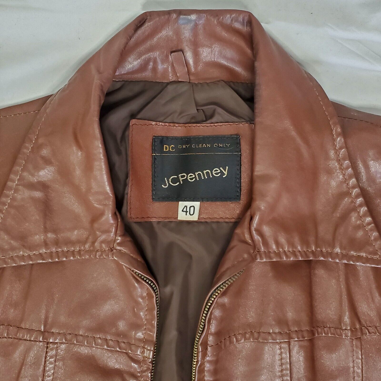 1970's Vintage Jc Penny Leather Waist Jacket 40. | eBay 1970's Vintage Jc Penny Leather Waist Jacket 40. | eBay