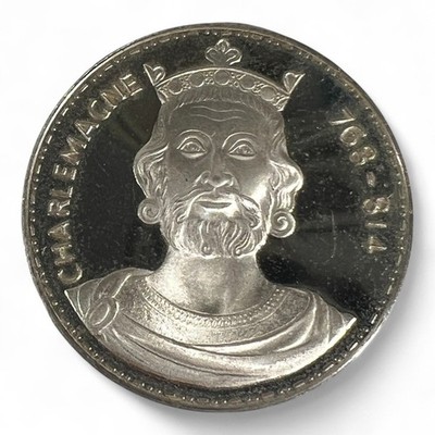 Médaille en Argent Poinçon Minerve CHARLEMAGNE Franklin Mint Medal