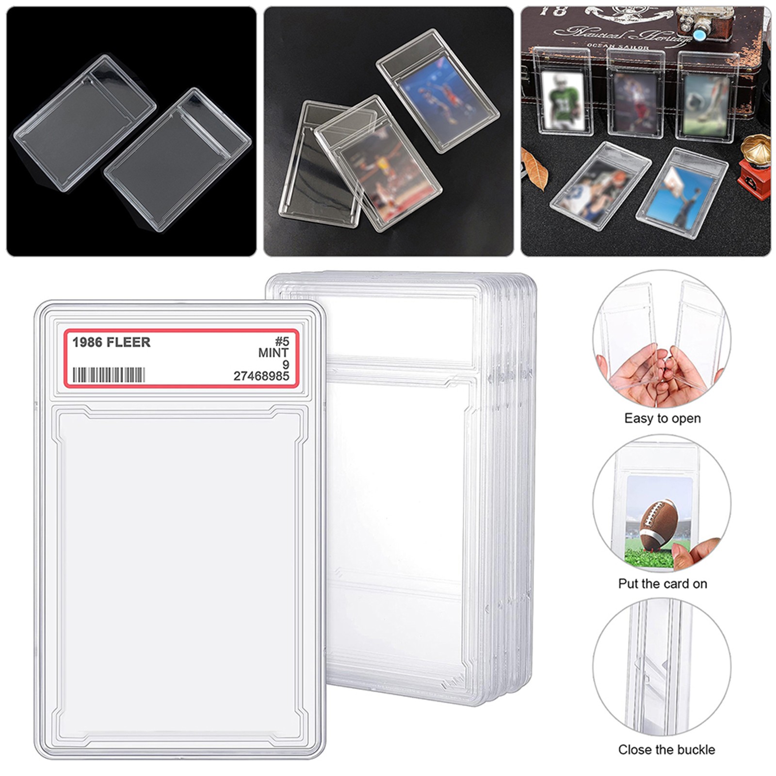 how to open a graded card case 1 Row - Graded Card Case main image 0