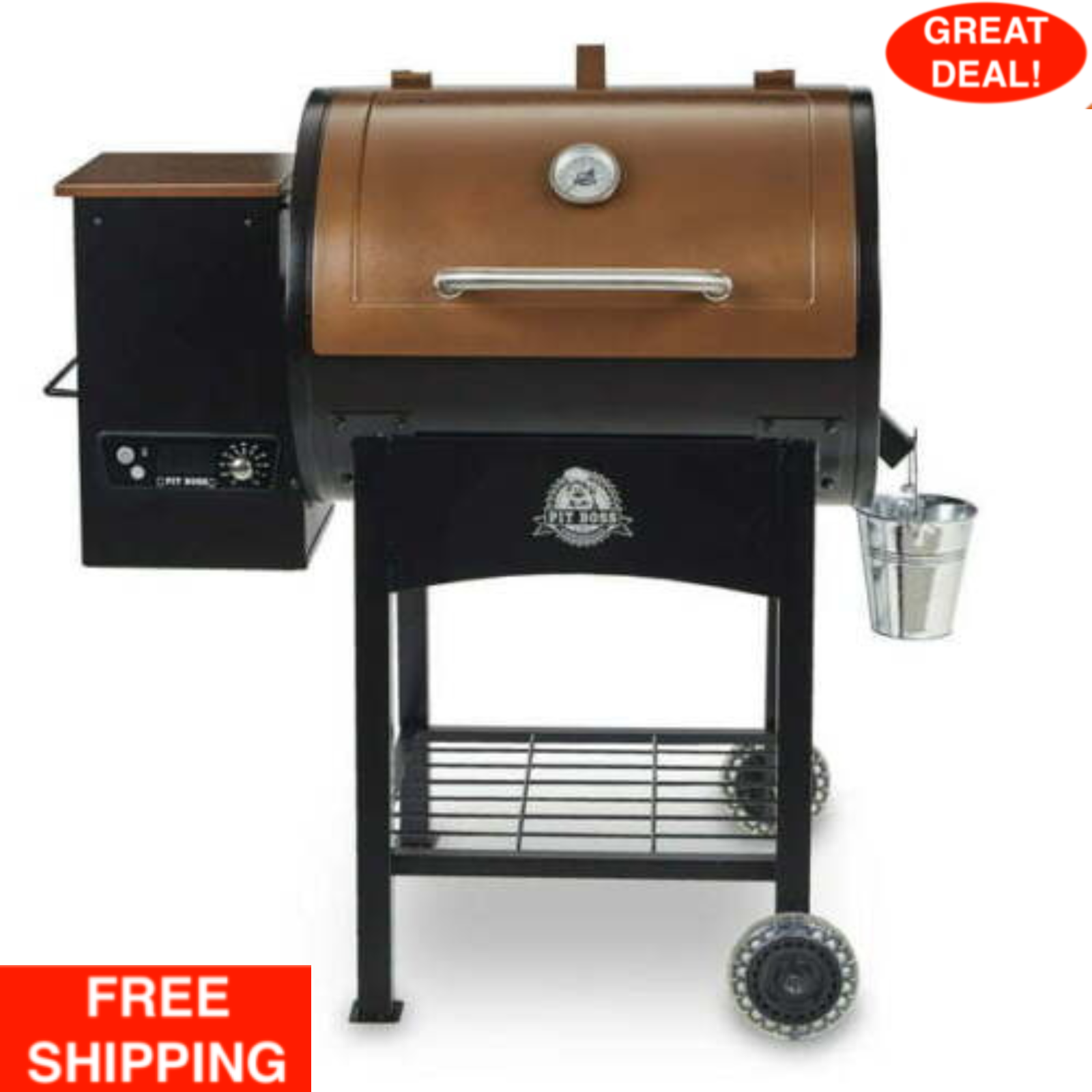 Pit Boss 700 Sq. In. Classic Wood Fired Pellet Grill, Smoker, BBQ, Flame Broiler