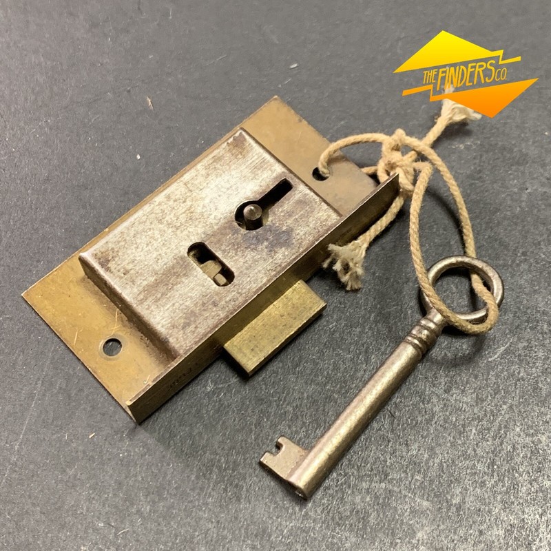 Vintage Legge Made In England Cupboard Drawer Lock Working With