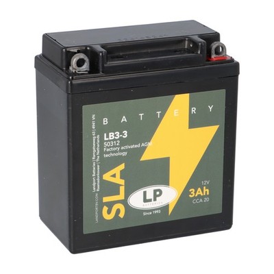 Batería LANDPORT LB3-3 12V 3Ah, 98x56x110mm compatible con Simson Star 25 50 80