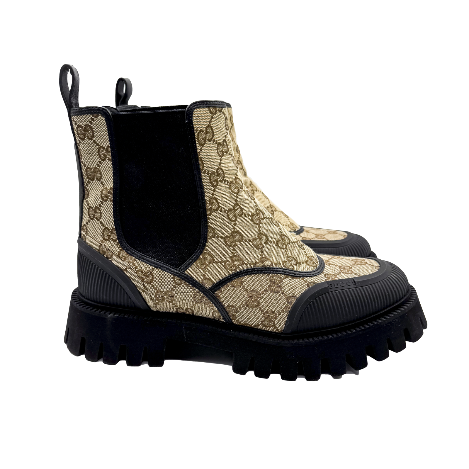 Gucci Men's Novo GG Canvas Chelsea Boots