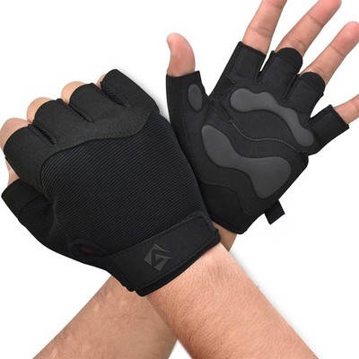 AQF Weight Lifting Gym Gloves Training Workout Fitness Gloves Padded Palm Grip
