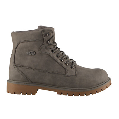 Мужские повседневные ботинки Lugz Mantle HI MMANTLHD-0823 из серой кожи на шнуровке 9.5