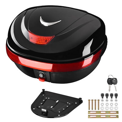 AHR 35L Universal Motorcycle Tour Tail Box Scooter Trunk Storage Lock Case