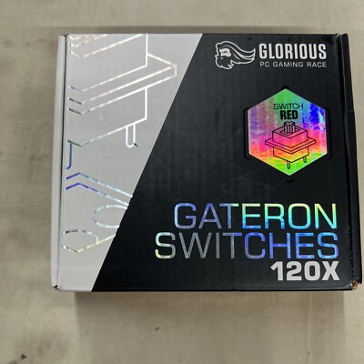 Glorious Gateron Mechanical Keyboard Switches - Red Switch (120 count)